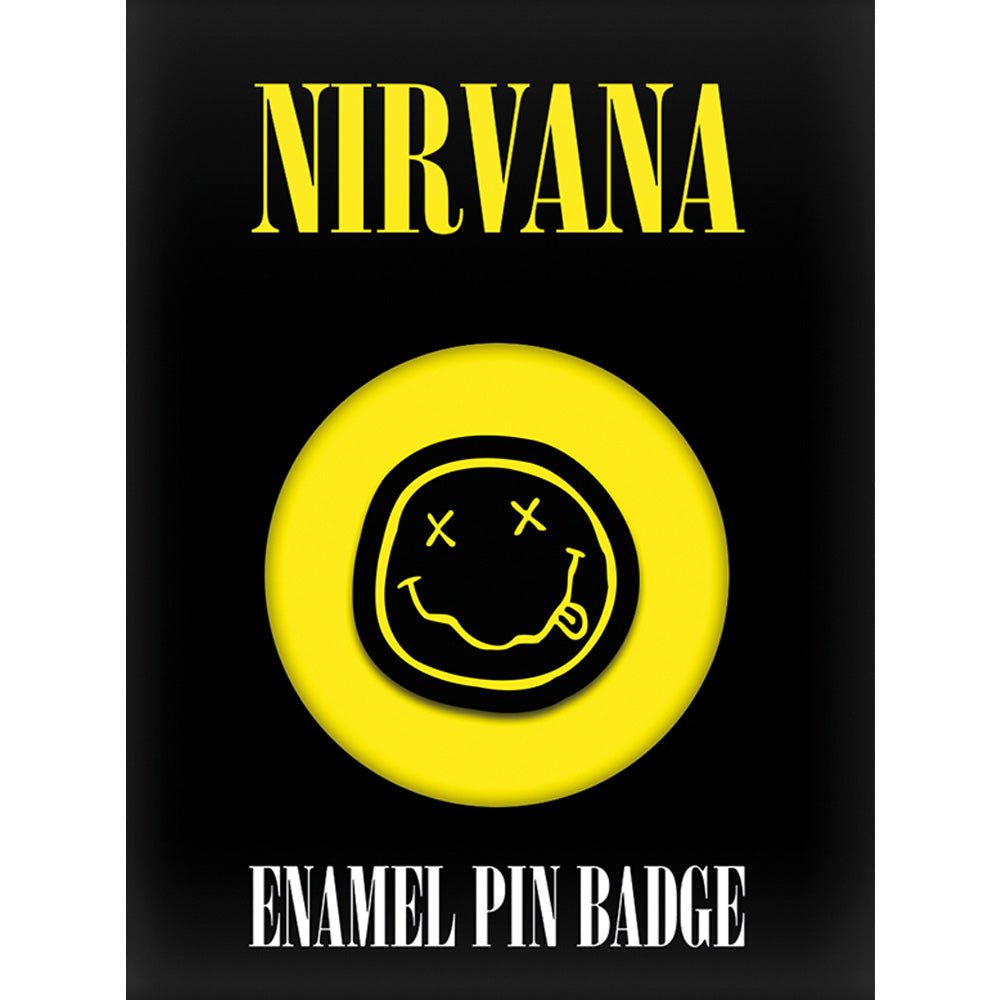 NIRVANA ニルヴァーナ - Smiley / メタル・ピンバッジ / バッジ - PGS